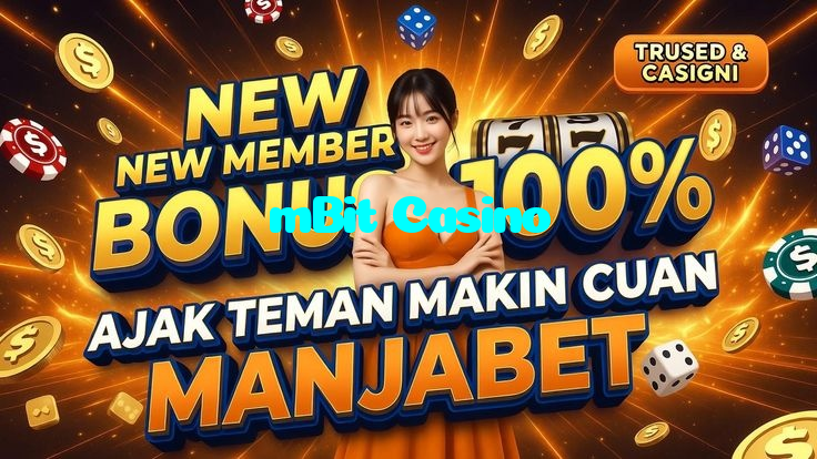 mBit Casino casino presented on mobile device in Pakistan with slots and live games